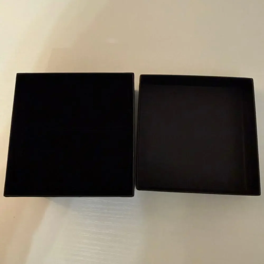 Versace Medusa Logo Gift Presentation Box Black 4x4x2 Lid & Base Only